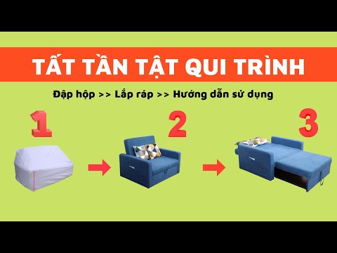 Video [Đập Hộp] Lắp Ráp Sofa Giường 1m2 Phù Hợp Cho Không... - youtube