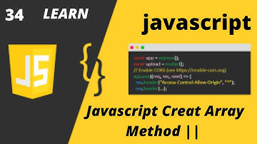 Javascript Create Arrays Method -|| Tutorial In Urdu Hindi