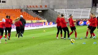 USWNT Open Practice, Drills (Houston, 12/11/12)