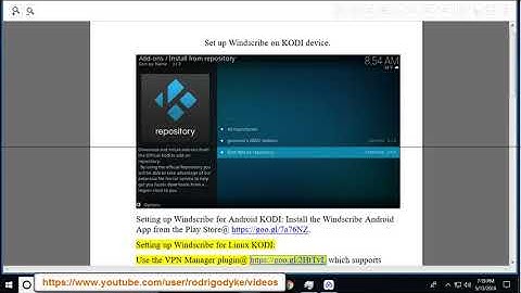 Set up Windscribe VPN in KODI