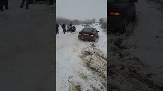 Opel Calibra Turbo 4x4 in Deep Snow