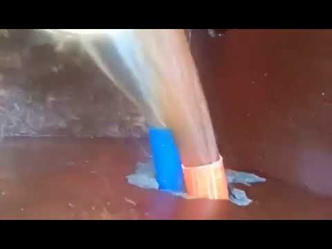 Backwashing of AFM® Activated Filter Media Tank filled with precipitated iron