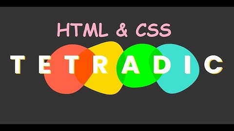 Tetradic Color Palette With Html and Css | Pure CSS