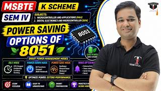 Power Saving Options of 8051 | MAA & DEM | MSBTE | K-Scheme | Toshib Tutorial's