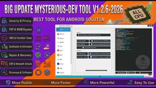 Next Update Mysterious-Dev Tool v1.2.6 - 2026 Universal Support | Best Tool For Your Device Solution