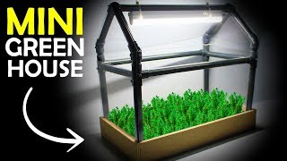Learn how to make this greenhouse conservatory or glasshouse for
growing plants and seeds at ahome. easy tutorial
