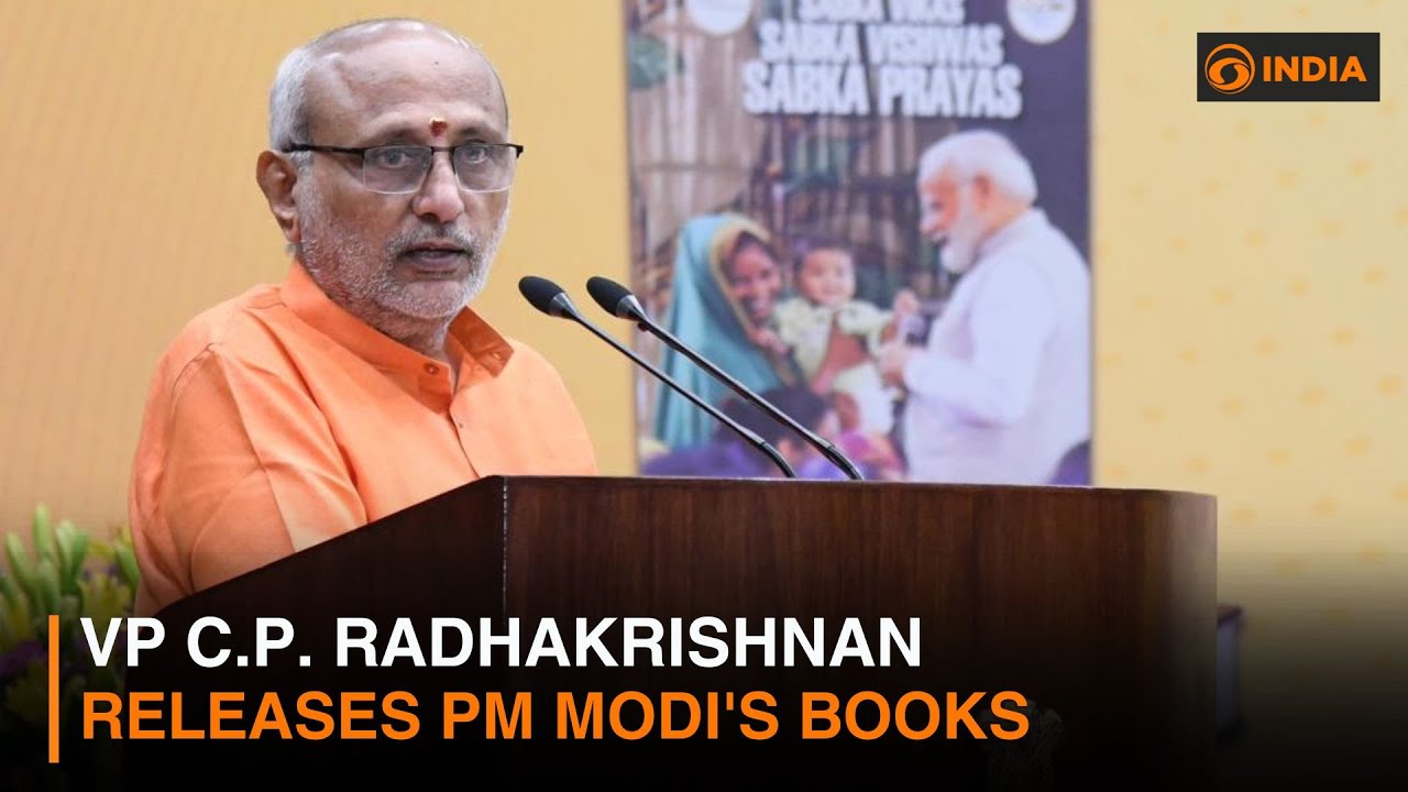 VP C.P. Radhakrishnan releases PM Modi's books
