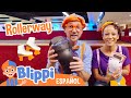 Blippi y Meekah patinan en Moonlight Rollerway | Aprende con Blippi | Videos educativos para niños