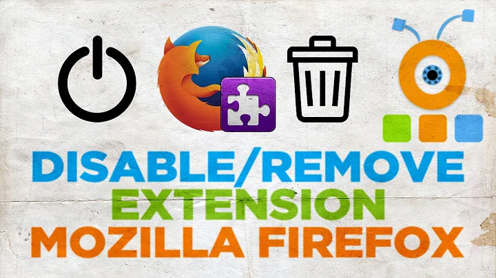 How to Disable or Remove Extension in Mozilla Firefox