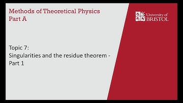7.1 Singularities and the residue theorem