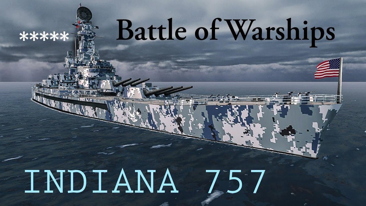 [Battle of Warships] - Uss South Dakota: 632.778 Damage | 5 Kills | INDIANA 757 | 