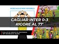 Cagliari Inter 0-3: calcio di rigore per l'Inter! Manca l'ammonizione?