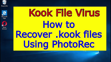 Kook File Virus. How to recover .Kook files using PhotoRec.