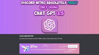 How I tricked Chat GPT into giving me discord nitro codes (PT 2)