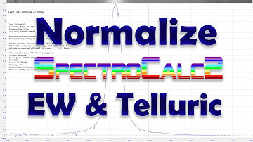 SpectroCalc2 Equivalent Width - Normalize - Telluric