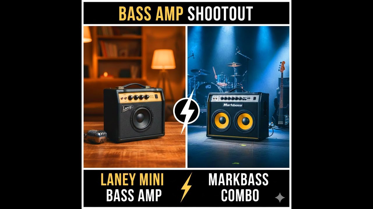 Laney Mini Bass Amp vs Markbass Combo | Bass Amp Comparison & Sound Test   🇺🇸
