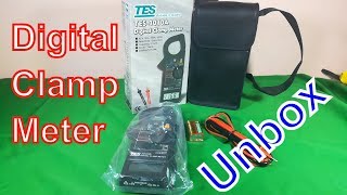 How to use Digital Mulitmeter Clamp Meter | Unbox and review TES 3010A