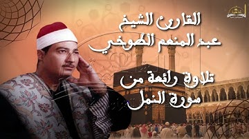 تلاوة رائعة من سورة النمل القارئ الشيخ عبد المنعم الطوخي