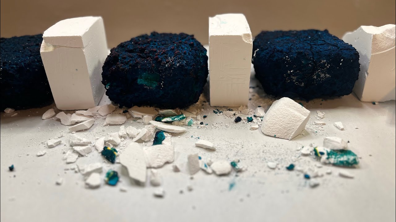 Pasted and Deep Dyed ADER Gym Chalk ASMR *Side View** - YouTube