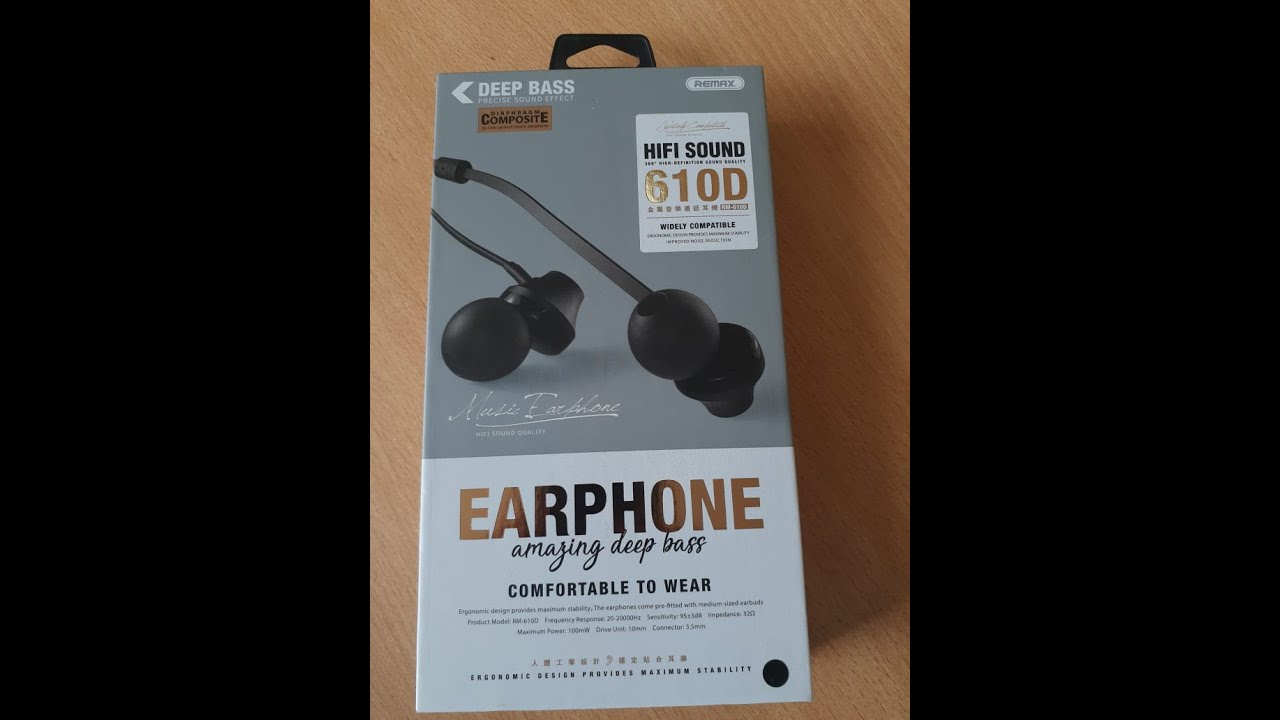 Remax 610D Earphone Unboxing (Fake) YouTube