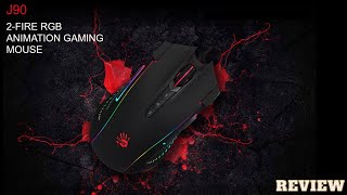 A4TECH BLOODY J90 2-FIRE RGB ANIMATION GAMING MOUSE | UNBOXING & REVIEW | TECH TALKS | BANGLA