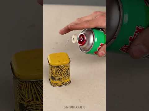 DIY spray painting tool from medical needle 💦 easy repair hack