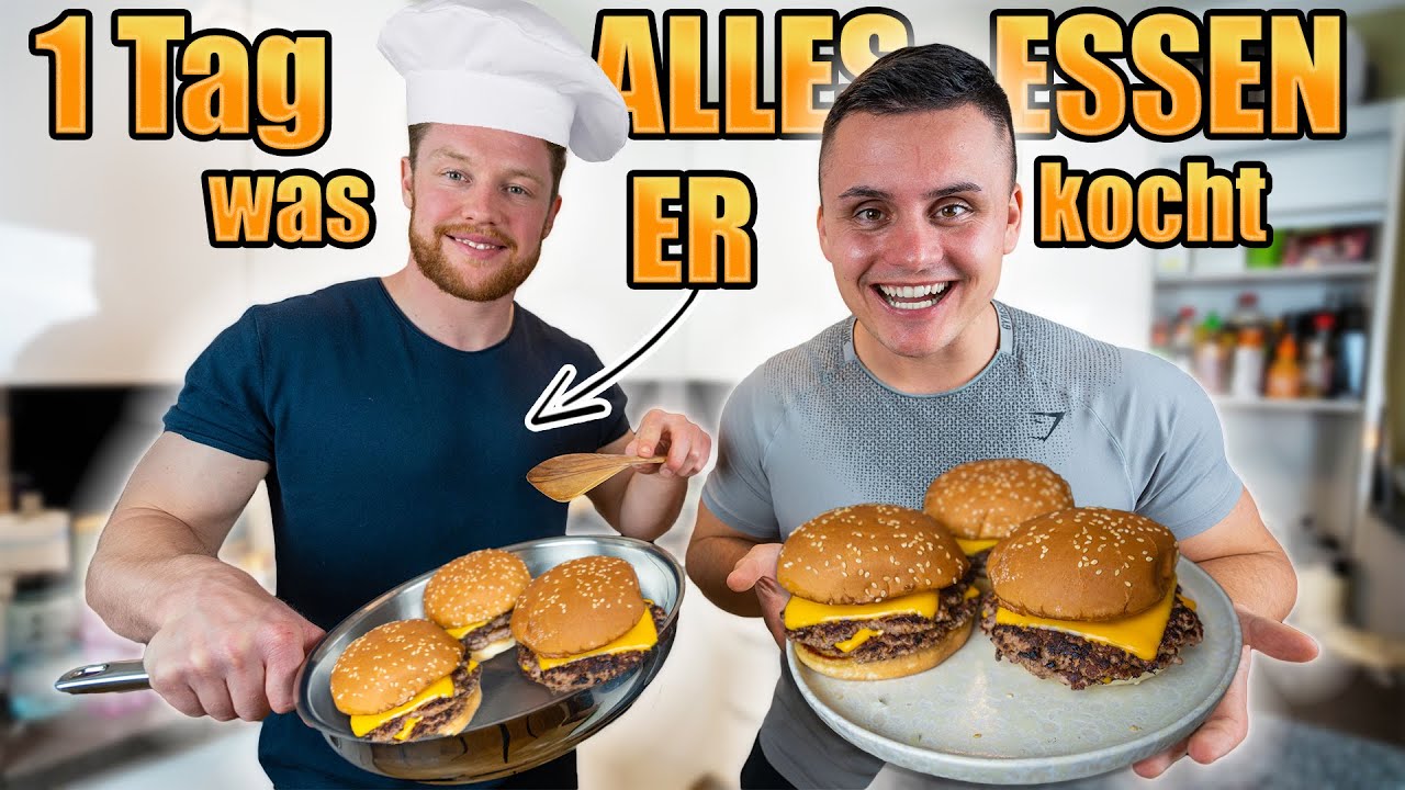 ICH MUSS 1 Tag ALLES ESSEN was @Lukasgalgenmueller  für MICH kocht 🍔👨‍🍳