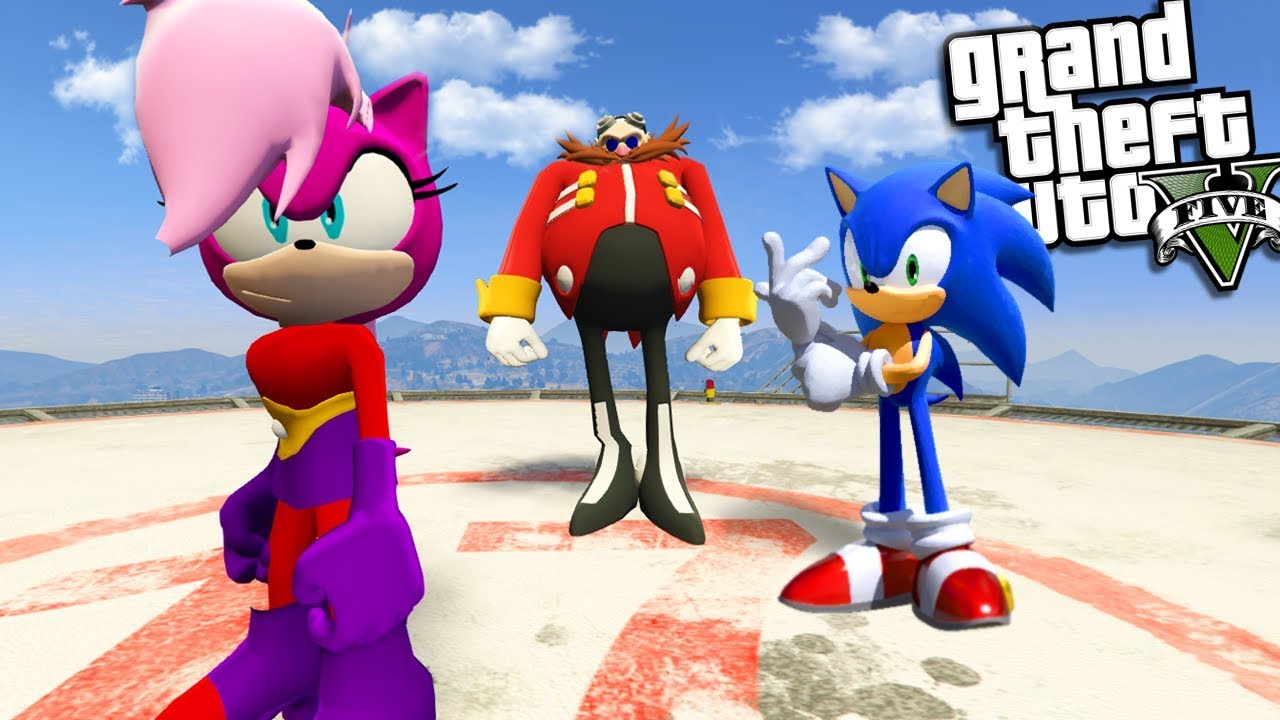 Sonic The Hedgehog Finds His Real Sister Gta 5 Mods Youtube - evil sonic exe the hedgehog chased me out of roblox youtube