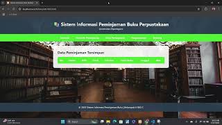 Tugas Besar  Pemrograman Komputer (Kelompok 6): Sistem Informasi Data Peminjaman Buku Perpustakaan