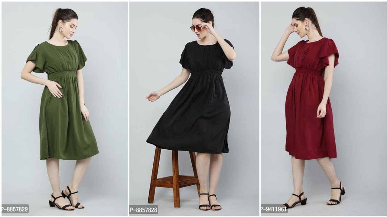 Trendy Crepe Dresses | Buy Easily | 