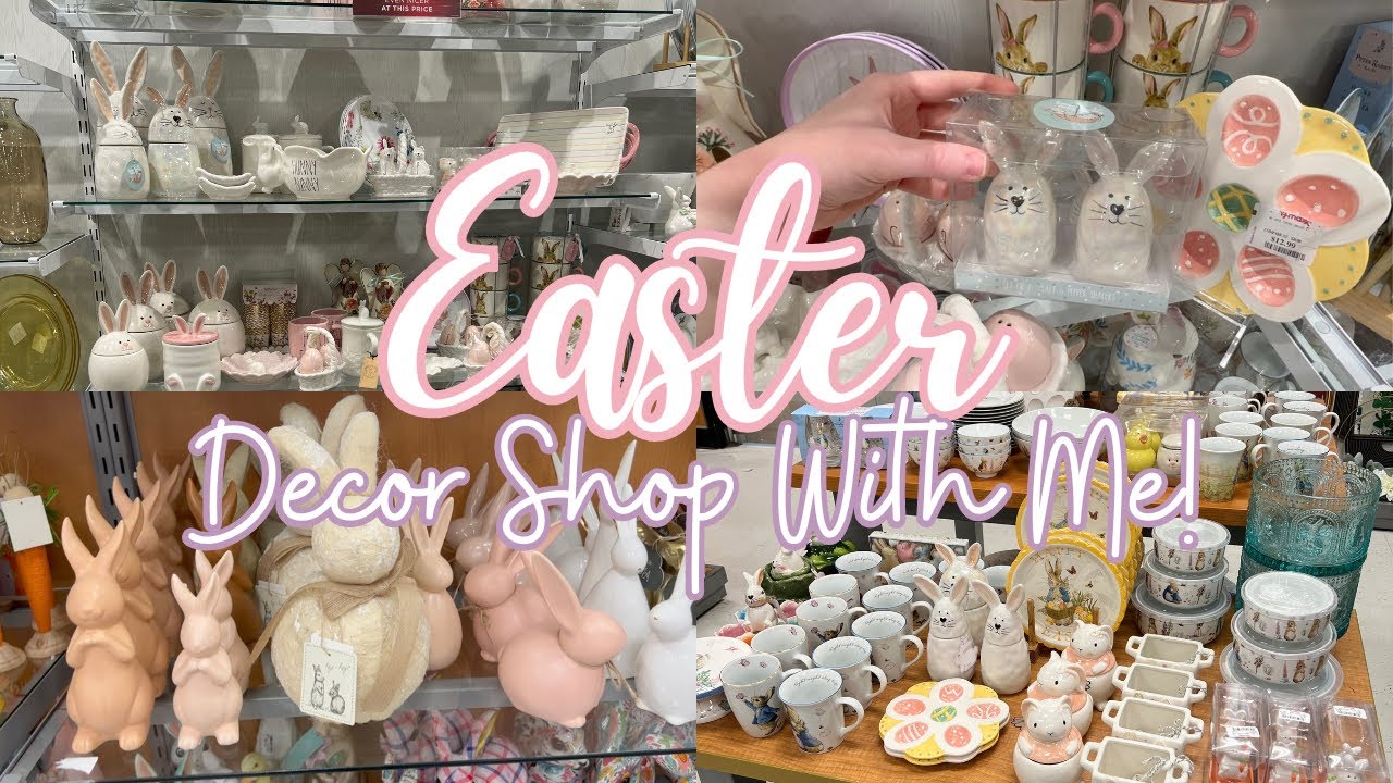 Easter Decor Shop With Me 2023! What's New At TjMaxx and HomeGoods For