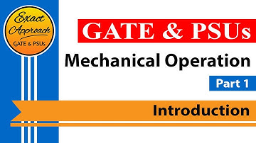 Introduction | Part1 | Mechanical Operation | CH
