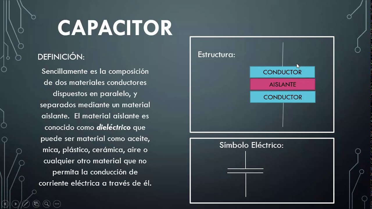 002 capacitores definicion YouTube