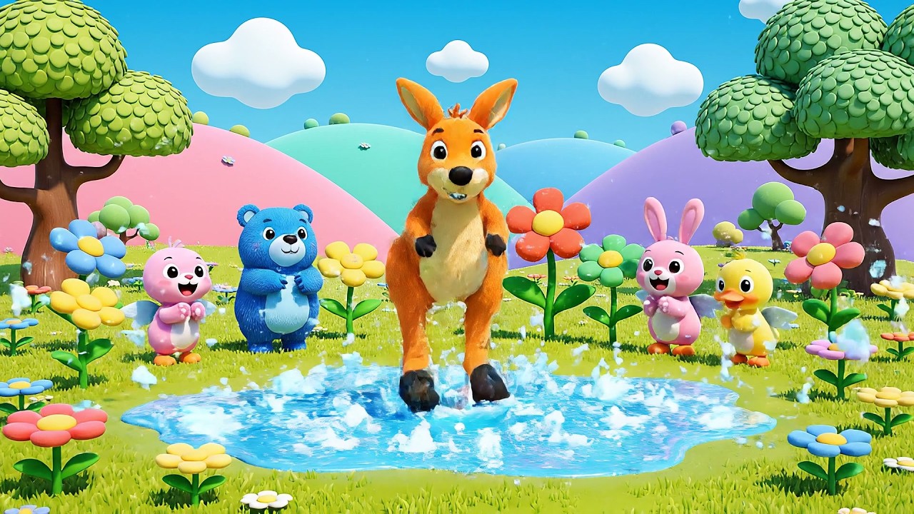Happy Kangaroo Jumps Boing Boing Boo | Active Exercise Song