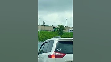 Front loader dumping a dumpster from far away! #shorts #2024 #wastemanagement #frontloader