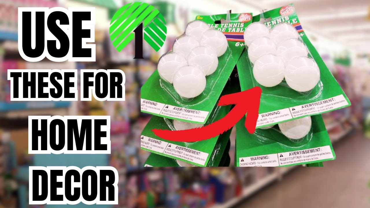 USE DOLLAR TREE PING PONG BALLS FOR HOME DECOR / CREATIVE DIY - YouTube