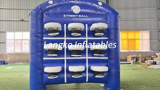 Commercial Inflatable Tic Tac Toc Toe Fun Basketball Sports Team Game