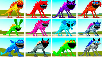 All Godzilla Smiling Critters Poppy Playtime Chapter 3 in Garry