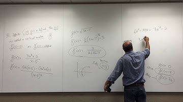 Calculus 1 Ch 4.1-4.3 Critical numbers and The first derivative test part 2