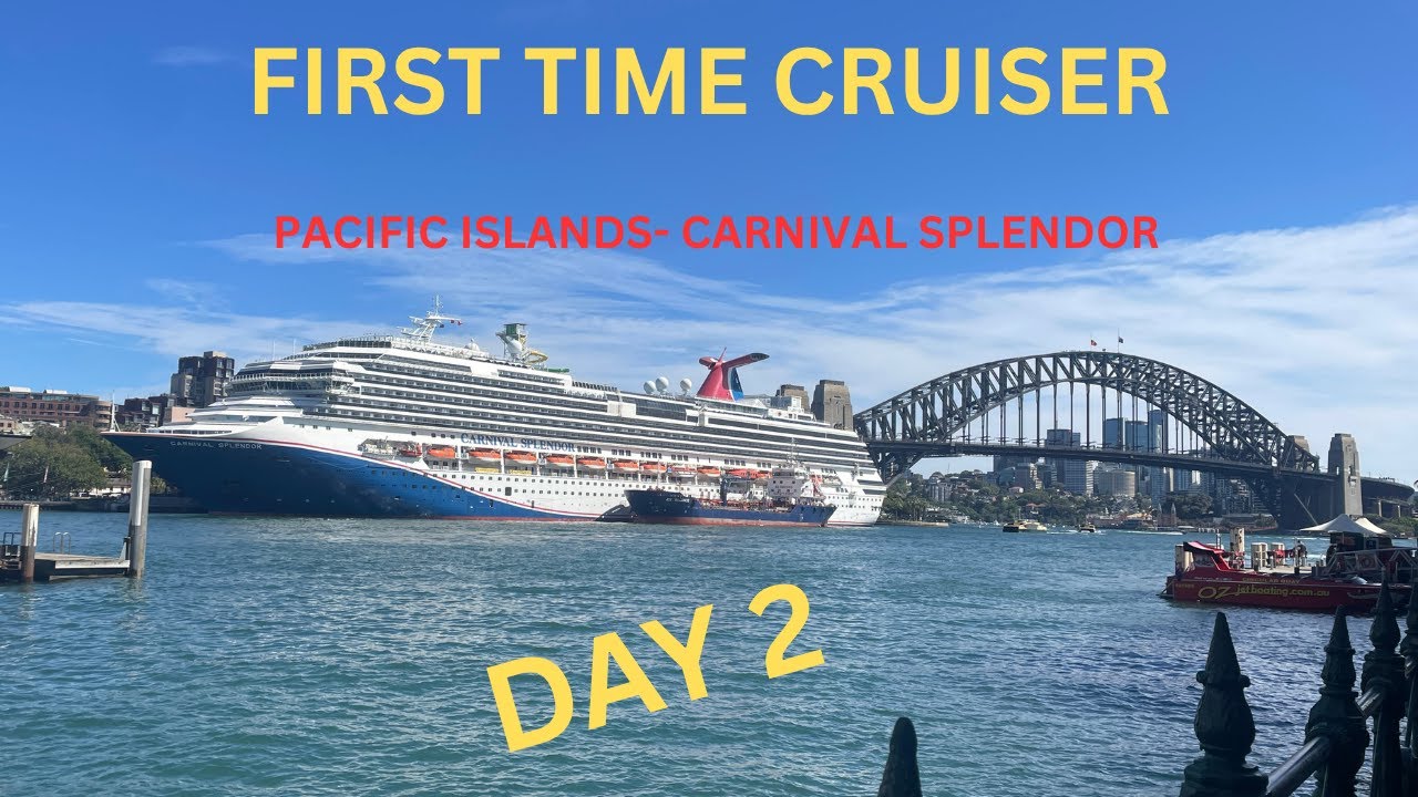 FIRST TIME CRUISER | DAY 2  FUN DAY AT SEA | PACIFIC ISLANDS | CARNIVAL SPLENDOR | CRUISE SERIES