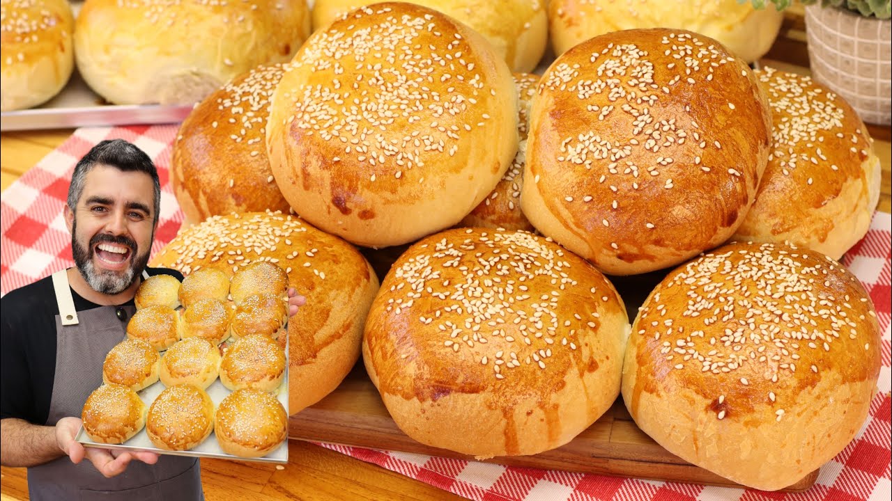 SALGADO HAMBURGÃO DE FORNO - MASSA SUPER FOFINHA - LANCHE COMPLETO - SIMPLES E FÁCIL
