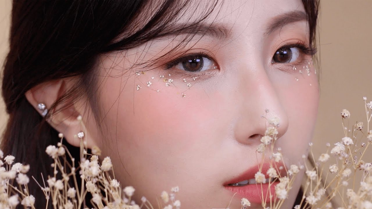 꽃 花 시리즈 part#3 안개꽃 메이크업 l gypsophila make up l hiyena하이예나