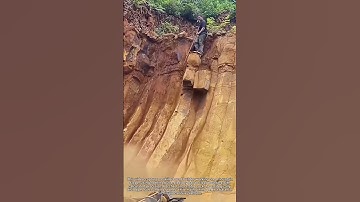 "Mountain Road Construction – Smart Rock Removal Technique!"