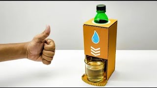 DIY Simple Water Dispenser Machine From Cardboard