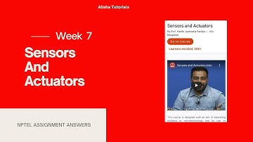 Sensors and Actuators Nptel Week 7 Assignment 7 Solution #nptel2021