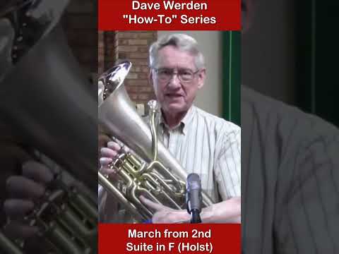 Ex.5: How to Play the Euphonium Solo in Holst 2nd Suite. Inner notes; phrase leading