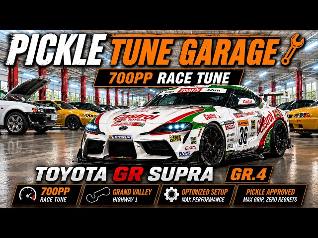 GT7 Toyota GR Supra Race Car '19 Gr4 | 700PP Race Tune | Pickle