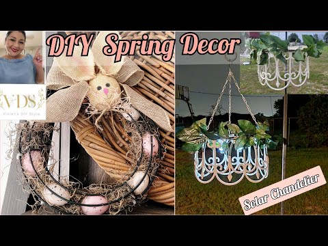 Video: DIY Spring Decor ⚫ DIY solar Chandelier ⚫ DIY Easter Decor