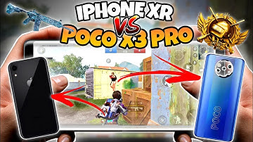 IPHONE XR vs POCO X3 PRO 🥰 IOS vs ANDROID ⚡ PUBG MOBILE