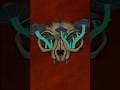 Cat Skull Growing mushrooms #animation
